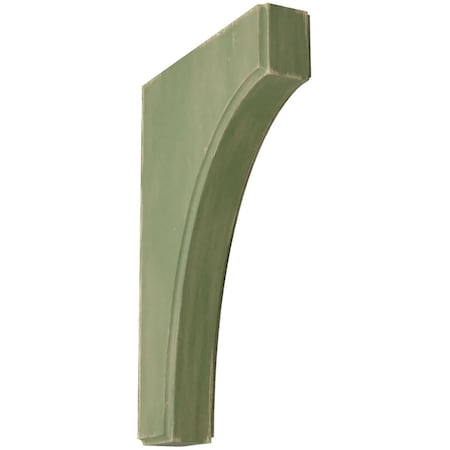 Ekena Millwork 1 3/4"W x 8"D x 12"H Clarksville Wood Vintage Decor Bracket, Restoration Green BKTWD02X08X12CVGR